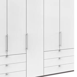 Falttürenschrank Loft IV Trüffeleiche Dekor / Alpinweiß - 250 x 216 cm - Schublade außen