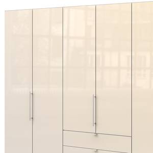 Vouwdeurkast Loft III Truffeleikenhouten look/Magnoliakleurig glas	 - Hoogte: 216 cm - Zonder spiegeldeuren