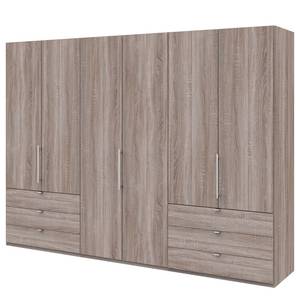 Armoire à portes pliantes Loft IV Imitation chêne truffier - 300 x 216 cm - Tiroir sur le bord