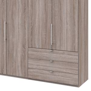 Falttürenschrank Loft IV Trüffeleiche Dekor - 300 x 216 cm - Schublade außen