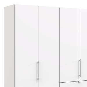 Armoire à portes pliantes Loft I Blanc - Hauteur : 236 cm - Tiroir à droite