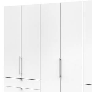 Armoire à portes pliantes Loft IV Blanc - 300 x 236 cm - Tiroir sur le bord