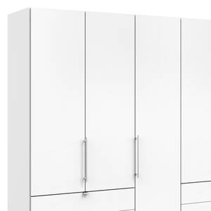 Falttürenschrank Loft IV Weiß - 250 x 236 cm - Schublade außen