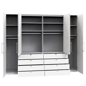 Falttürenschrank Loft IV Eiche Sägerau Dekor - 300 x 236 cm - Schublade mittig