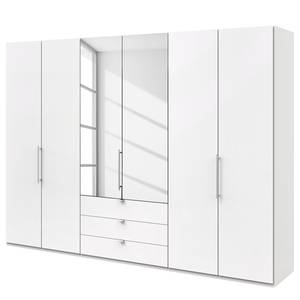 Falttürenschrank Loft III Weiß - Höhe: 216 cm - 2 Spiegeltüren