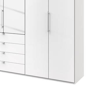 Falttürenschrank Loft III Weiß - Höhe: 236 cm - 2 Spiegeltüren