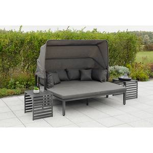 Set lounge Argos (3 pezzi) Alluminio / Poliestere - Grigio