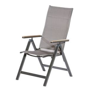 Chaise de jardin Trivero Aluminium / Polyester - Gris