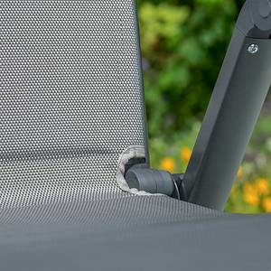 Chaise de jardin Trivero Aluminium / Polyester - Gris