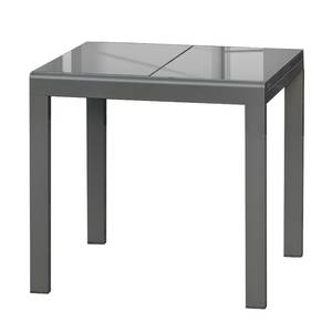 Tuintafel Semi II aluminium/veiligheidsglas - grijs