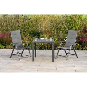 Tavolo da giardino Semi II Alluminio / Vetro temprato - Grigio