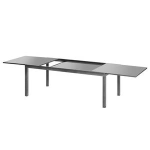 Table de jardin Vaite I Aluminium / Verre de sécurité - Gris