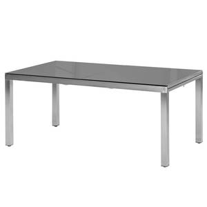 Table de jardin Seez Acier inoxydable / Verre de sécurité - Gris