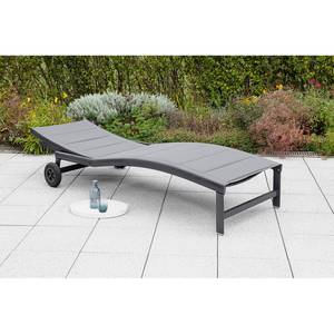 Gartenliege San Marino Aluminium / Polyester - Graphit