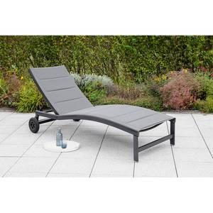 Chaise longue San Marino Aluminium / Polyester - Graphite