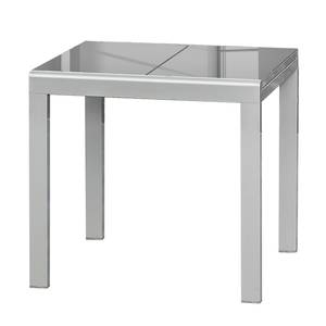 Tavolo da giardino Semi I Alluminio / Vetro temprato - Grigio