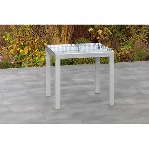 Gartentisch Semi I Aluminium / Sicherheitsglas - Grau