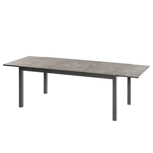 Tuintafel Semi VI aluminium/veiligheidsglas - grijs