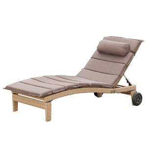 Chaise longue Andalusia Osier / Polyester - Beige