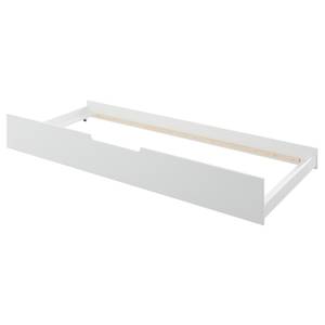 Lit tiroir Karlson Blanc - Bois massif - 198 x 26 x 94 cm