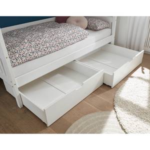 Tiroirs de lit Karlson Blanc - Bois massif - 99 x 26 x 91 cm