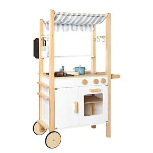 Cuisine enfant Street Kitchen Jamie Blanc - Bois manufacturé - 78 x 118 x 40 cm