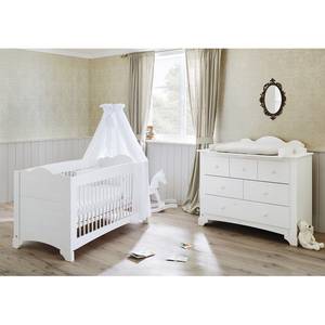 Chambre de bébé Pino, l Blanc - Bois manufacturé - 1 x 1 x 1 cm