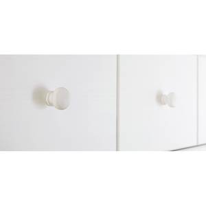 Drehtürenschrank Pino Weiß - Holzwerkstoff - 125 x 191 x 64 cm
