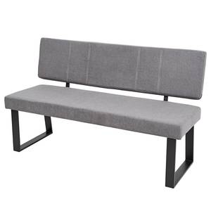 Banc Scalea II Microfibre / Acier - Gris