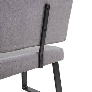 Banc Scalea II Microfibre / Acier - Gris