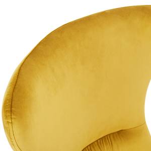 Gestoffeerde stoelen Agones I (set van2) fluweel/staal - Goud