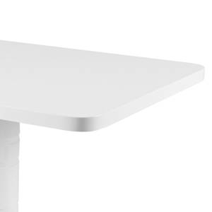 Table Brinay (extensible) - Blanc / Acier inoxydable