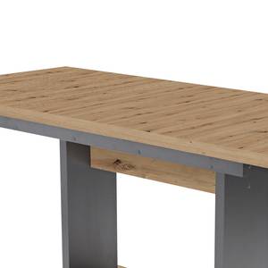 Table Riscle II (extensible) - Imitation chêne artisan / Graphite