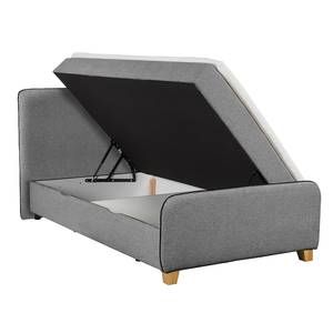 Lit boxspring Cottage Grove Gris foncé - 120 x 200cm