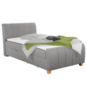 Lit boxspring Noble County Gris lumineux - 120 x 200cm
