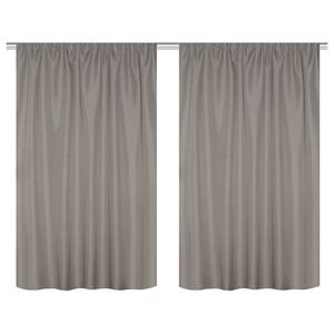 Rideaux Kotu (lot de 2) Polyester - Taupe - 135 x 145 cm