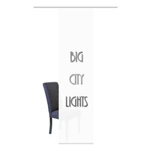 Schuifgordijn Big City Lights polyester - zwart/wit