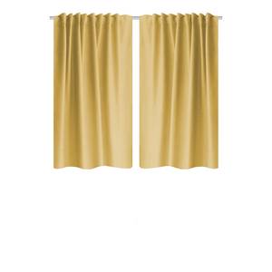 Rideaux Kotu (lot de 2) Polyester - Jaune - 135 x 145 cm