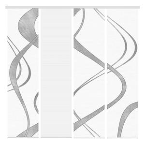 Panneau japonais Tibano Polyester - Blanc - Lot de 4