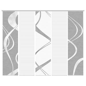 Schiebevorhang Tibano Polyester - Silver White - 5er Set