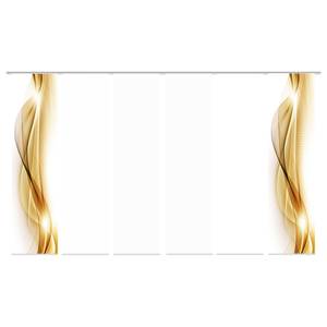 Schiebevorhang Neblana II Polyester - Gold - 6er Set