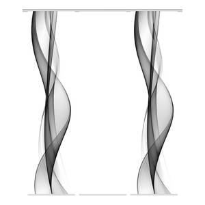 Schuifgordijn Wellana II polyester - Grijs - Set van 3