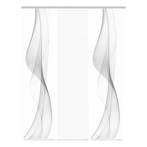 Schuifgordijn Welario polyester - Grijs - Set van 3