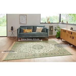 Tapis Antik Nain Viscose / Coton - Vert - 195 x 300 cm