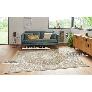 Tapis Antik Nain Viscose / Coton - Vert olive - 160 x 230 cm