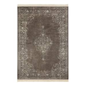 Teppich Oriental Vintage Medaillon Viskose / Baumwolle - Schwarz - 195 x 300 cm