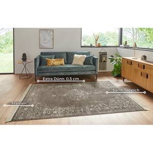 Tapis vintage Oriental Medaillon Viscose / Coton - Noir - 195 x 300 cm