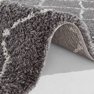Hoogpolig vloerkleed Hash I kunstvezels - Grijs - 120 x 170 cm