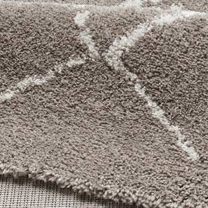 Tapis épais Hash II Fibres synthétiques - Beige - Diamètre : 120 cm