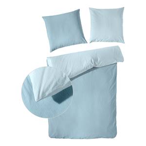 Parure de lit en flanelle fine Kate Flanelle fine - Turquoise - 200 x 200 cm + 2 oreillers 80 x 80 cm